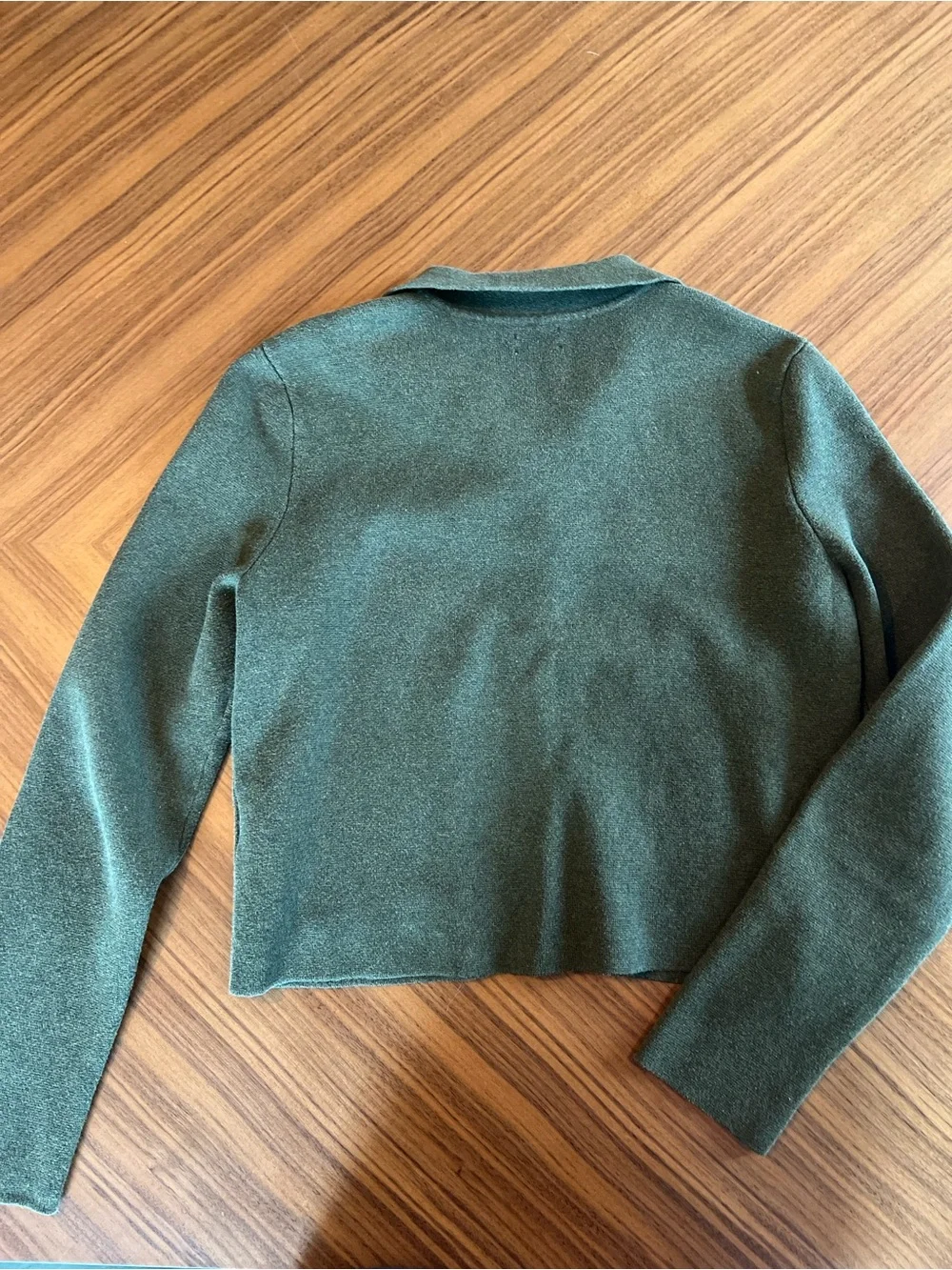 J. Crew Polo Collar Button Uo Sweater Cardigan Olive Green Loden size small